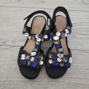 Tsumori Chisato jewel gem black platform size 6